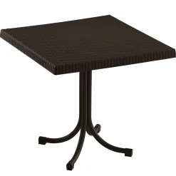 Garnero Arredamenti Set tavolo 80x80cm + 2 sedie da giardino polipropilene Blossom Marrone Online