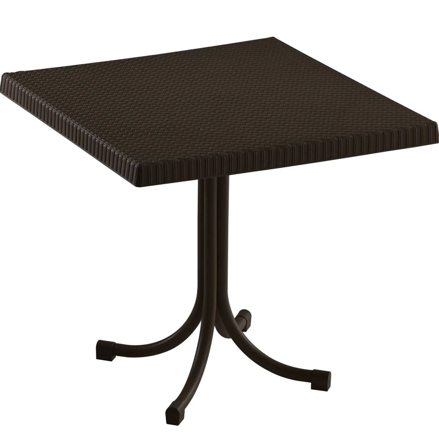 Garnero Arredamenti Set tavolo 80x80cm + 2 sedie da giardino polipropilene Blossom Marrone Online