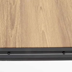 Garnero Arredamenti Set tavolo 140x80cm + 6 sedie moderno acciaio rovere Zamora Online