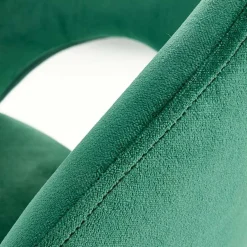 Garnero Arredamenti Sgabello alto moderno da bar in velluto nero Fober Verde Online