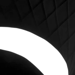 Garnero Arredamenti Sgabello alto regolabile in velluto nero rovere Wiston Hot