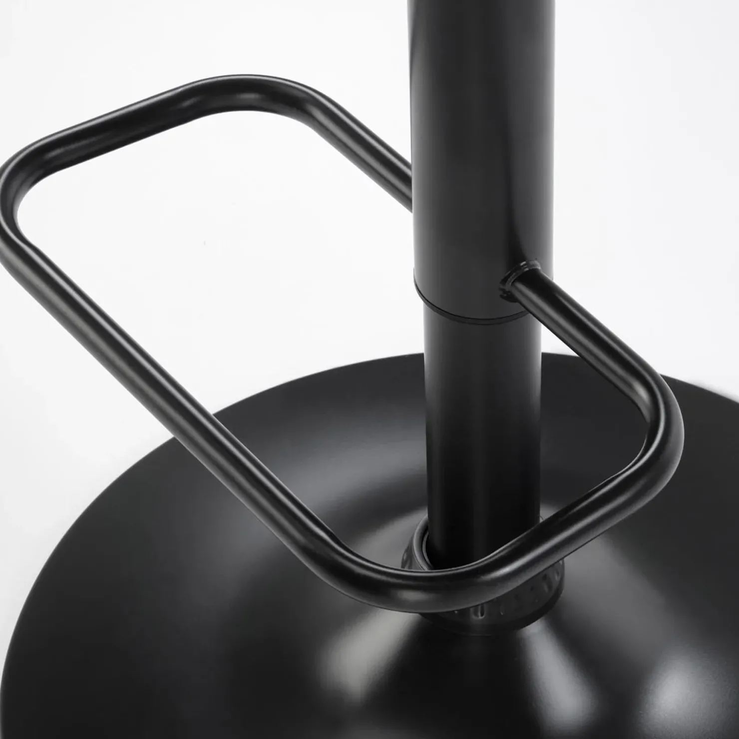 Garnero Arredamenti Sgabello alto regolabile in velluto nero rovere Wiston Hot