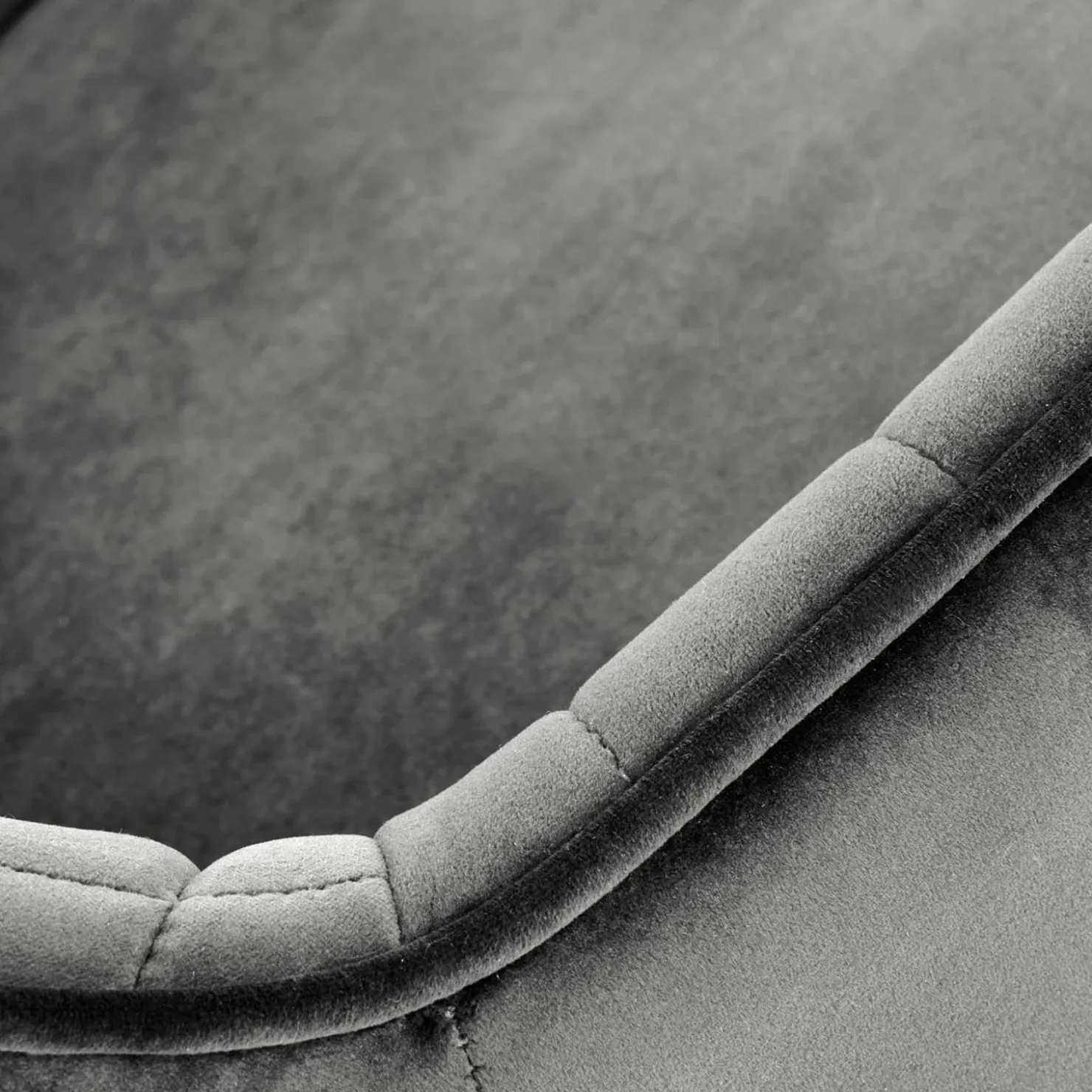 Garnero Arredamenti Sgabello alto regolabile con braccioli in velluto nero Arsel Grigio Outlet