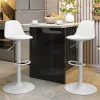 Garnero Arredamenti Sgabello bar design regolabile 82/103cm bianco Perry