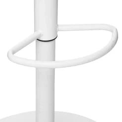 Garnero Arredamenti Sgabello bar design regolabile 82/103cm bianco Perry