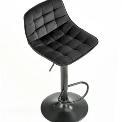 Garnero Arredamenti Sgabello imbottito regolabile in velluto Fost Nero Sale