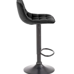 Garnero Arredamenti Sgabello imbottito regolabile in velluto Fost Nero Sale