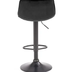 Garnero Arredamenti Sgabello imbottito regolabile in velluto Fost Nero Sale