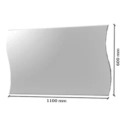 Garnero Arredamenti Specchiera 110x60cm bianco lucido Sea Gihome® Online