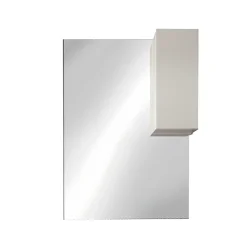Garnero Arredamenti Specchiera 80x110cm da bagno con led e pensile lucido Minister Bianco Clearance
