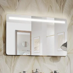 Garnero Arredamenti Specchio da parete con led 120x70cm Spot