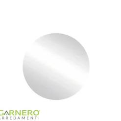 Garnero Arredamenti Specchio da parete retroilluminato rotondo 80x80cm vetro Cosca New