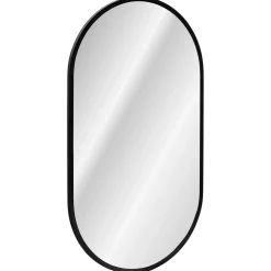 Garnero Arredamenti Specchio da parete retroilluminato 50x90cm Glossy Nero Hot