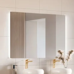 Garnero Arredamenti Specchio da parete retroilluminato 120x80cm Recto New