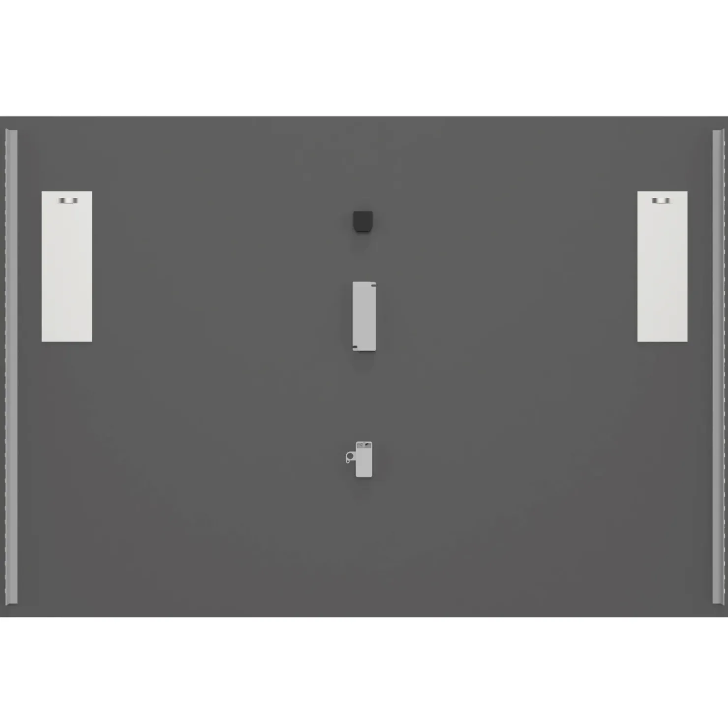 Garnero Arredamenti Specchio da parete retroilluminato 120x80cm Recto New