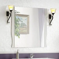 Garnero Arredamenti Specchio da parete 80x80cm bianco Brigit