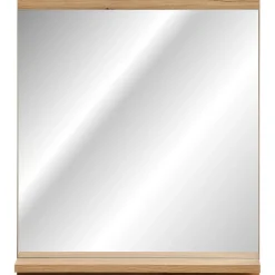 Garnero Arredamenti Specchio da parete 50x57cm con mensola rovere Bully