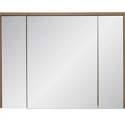 Garnero Arredamenti Specchio mobile contenitore 100x75cm 3 ante rovere Stony Best