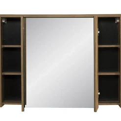 Garnero Arredamenti Specchio mobile contenitore 100x75cm 3 ante rovere Stony Best