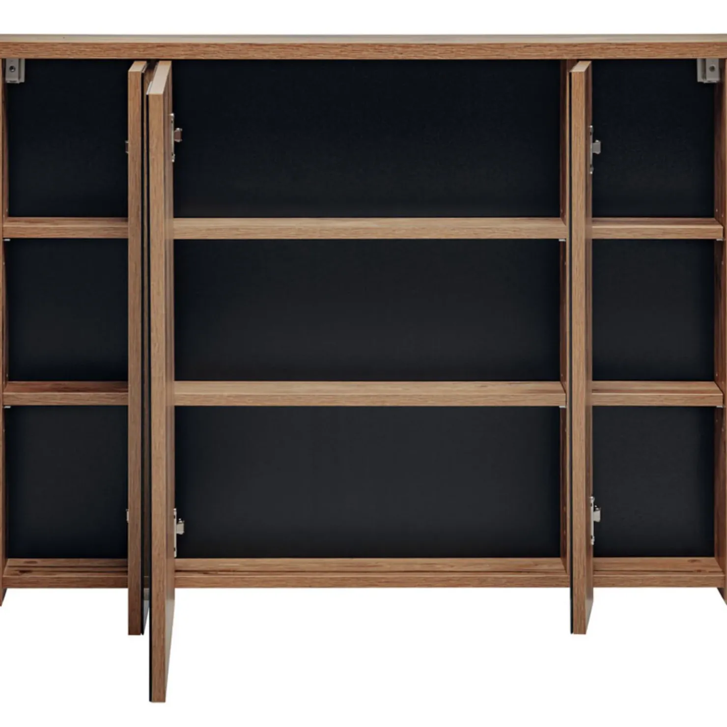 Garnero Arredamenti Specchio mobile contenitore 100x75cm 3 ante rovere Stony Best