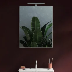 Garnero Arredamenti Specchio moderno con un LED 60x75cm vetro Premier Hot