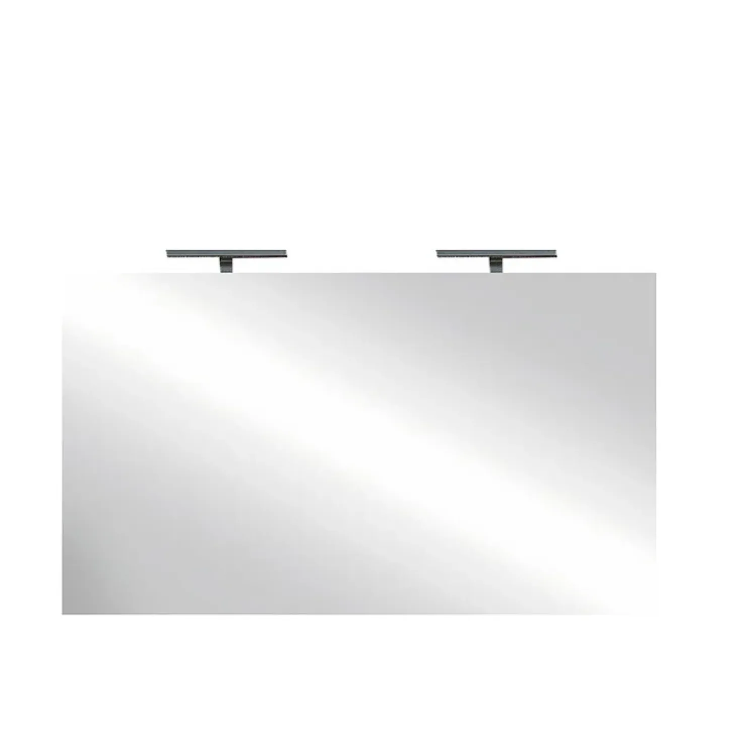 Garnero Arredamenti Specchio 120x75cm moderno con due LED vetro Premier Outlet