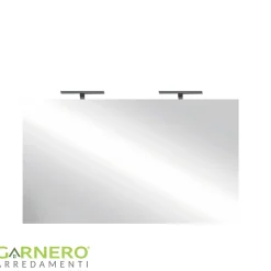 Garnero Arredamenti Specchio 120x75cm moderno con due LED vetro Premier Outlet