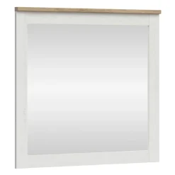 Garnero Arredamenti Specchio 96x91cm scandinavo bianco frassinato rovere Lars Clearance
