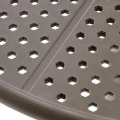 Garnero Arredamenti Tavolino da giardino rotondo polipropilene 60cm Ondina Marrone New