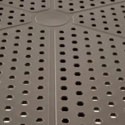 Garnero Arredamenti Tavolino da giardino rotondo polipropilene 60cm Ondina Marrone New