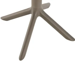 Garnero Arredamenti Tavolino da giardino rotondo polipropilene 60cm Ondina Marrone New