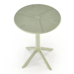 Garnero Arredamenti Tavolino da giardino rotondo polipropilene 60cm Ondina Verde Menta New