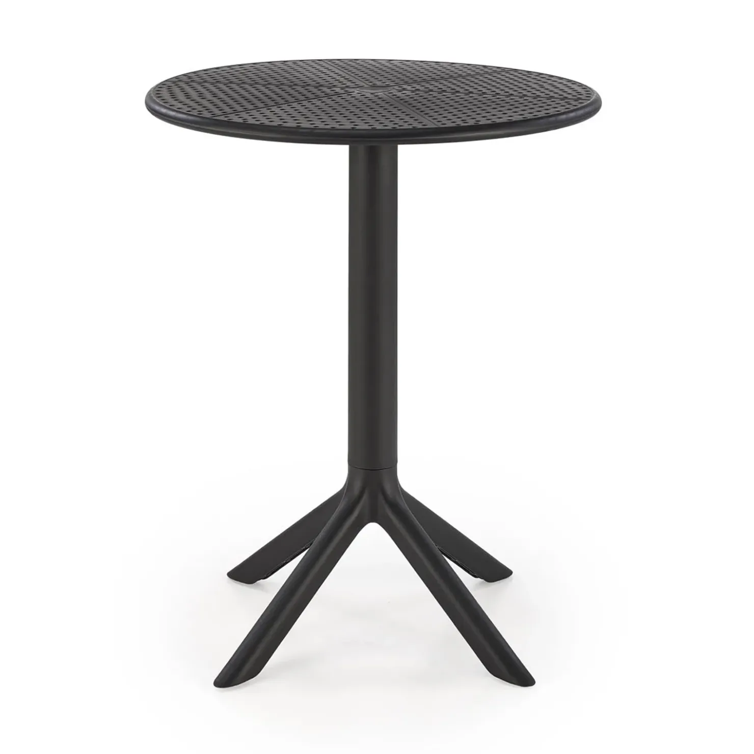 Garnero Arredamenti Tavolino da giardino rotondo polipropilene 60cm Ondina Nero
