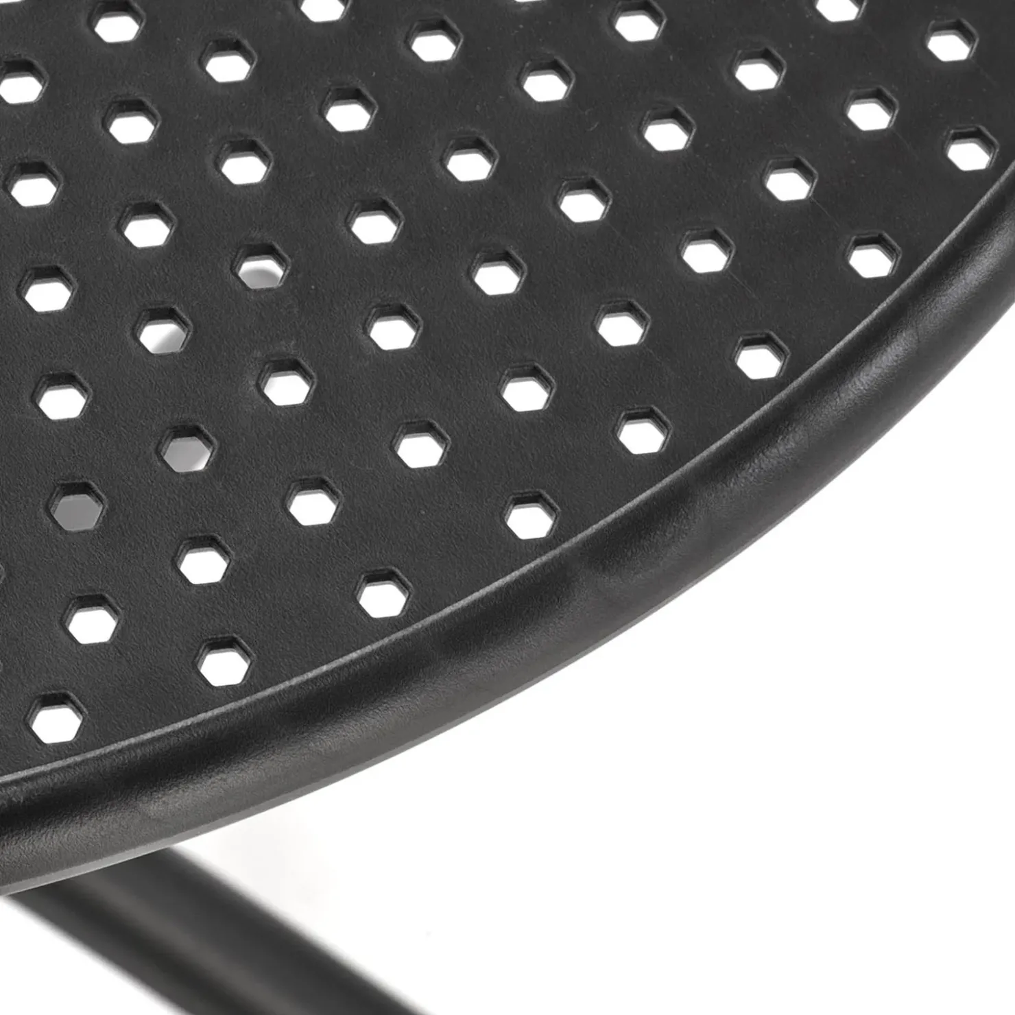 Garnero Arredamenti Tavolino da giardino rotondo polipropilene 60cm Ondina Nero