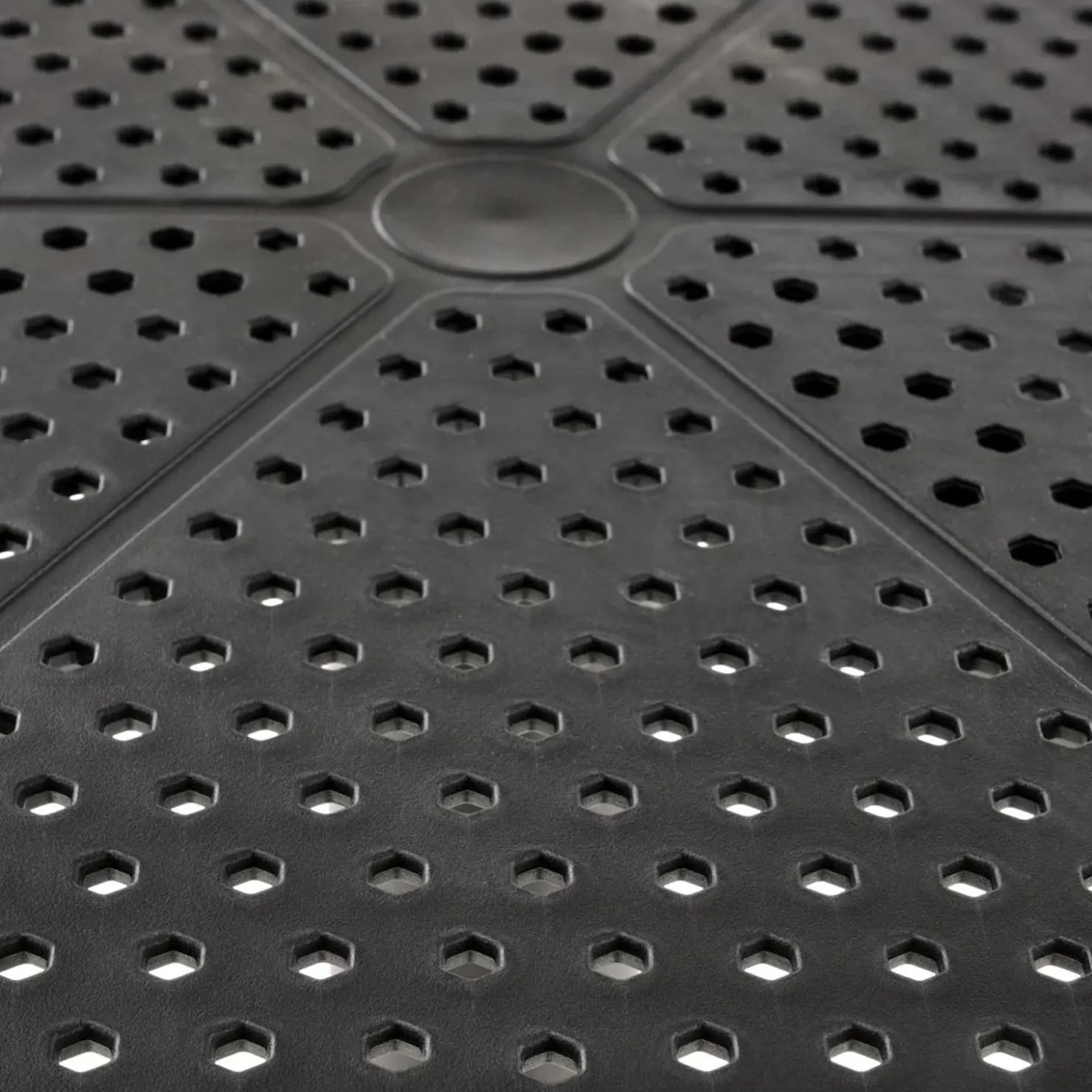 Garnero Arredamenti Tavolino da giardino rotondo polipropilene 60cm Ondina Nero