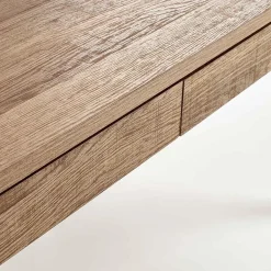 Garnero Arredamenti Tavolino da salotto con cassetti 120x55cm noce acciaio nero Yonok Hot