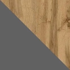 Garnero Arredamenti Tavolino da salotto contenitore 60x124cm apribile rovere antracite Modesta Antracite - Rovere