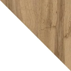 Garnero Arredamenti Tavolino da salotto contenitore 60x124cm apribile rovere bianco Modesta Bianco Opaco - Rovere Sale