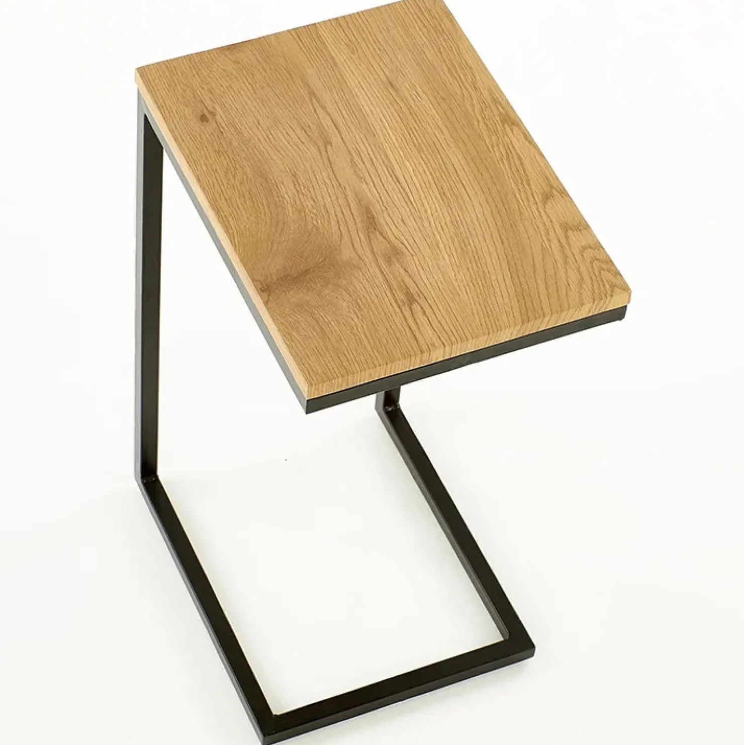 Garnero Arredamenti Tavolino da salotto design 40x30cm rovere miele acciaio Radom Outlet