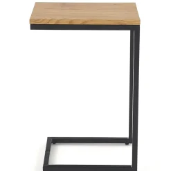 Garnero Arredamenti Tavolino da salotto design 40x30cm rovere miele acciaio Radom Outlet