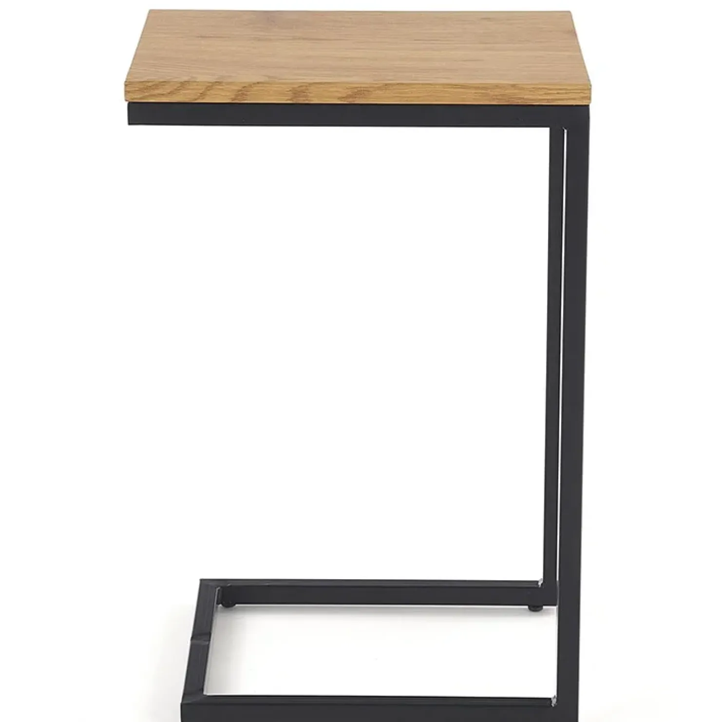 Garnero Arredamenti Tavolino da salotto design 40x30cm rovere miele acciaio Radom Outlet