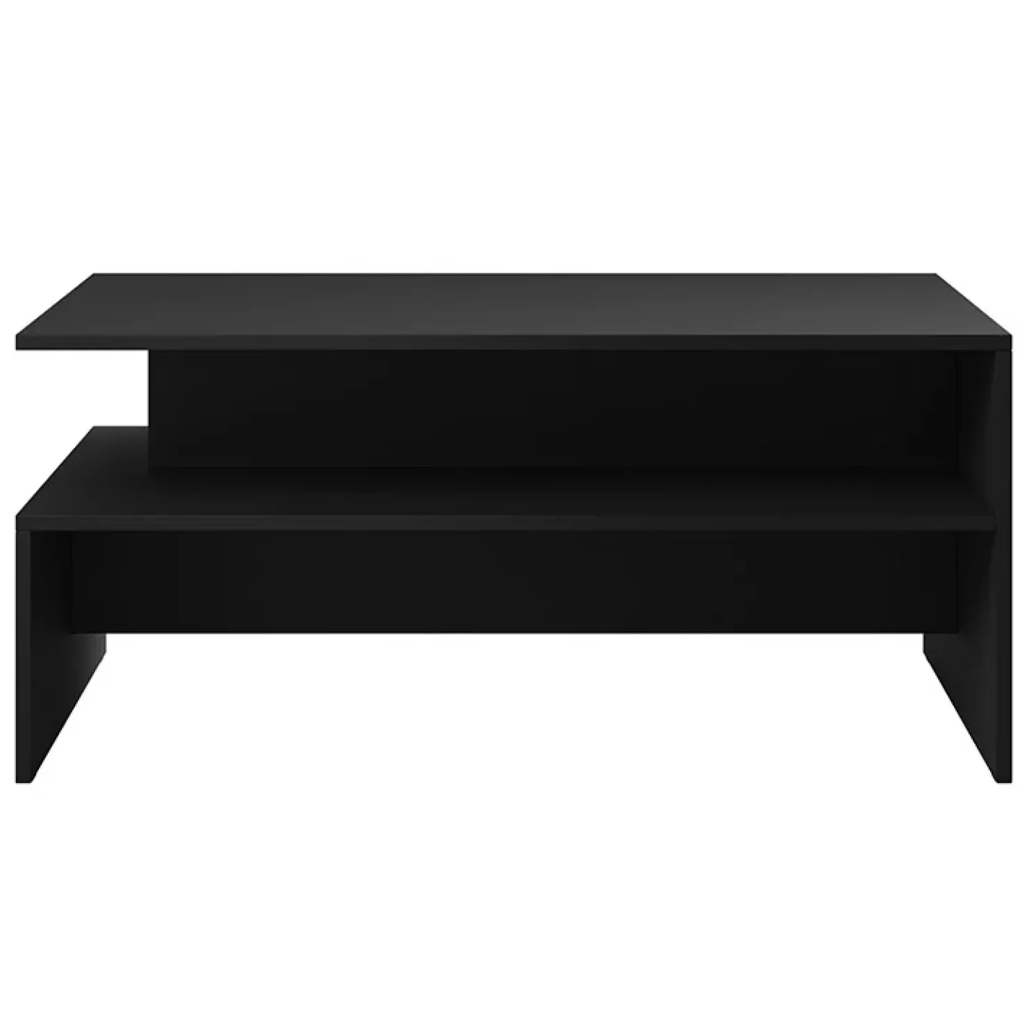 Garnero Arredamenti Tavolino da salotto design 100x45cm nero Emotion Gihome® Nero Opaco Outlet