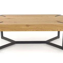 Garnero Arredamenti Tavolino da salotto design 110x60cm rovere dorato nero Murray Sale