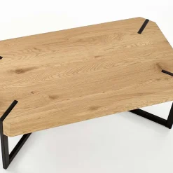 Garnero Arredamenti Tavolino da salotto design 110x60cm rovere dorato nero Murray Sale