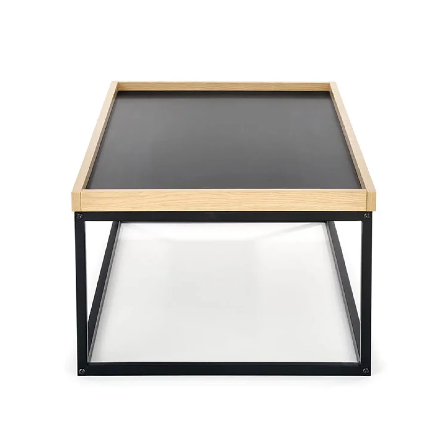 Garnero Arredamenti Tavolino da salotto industrial 100x60cm rovere nero Tammy Discount