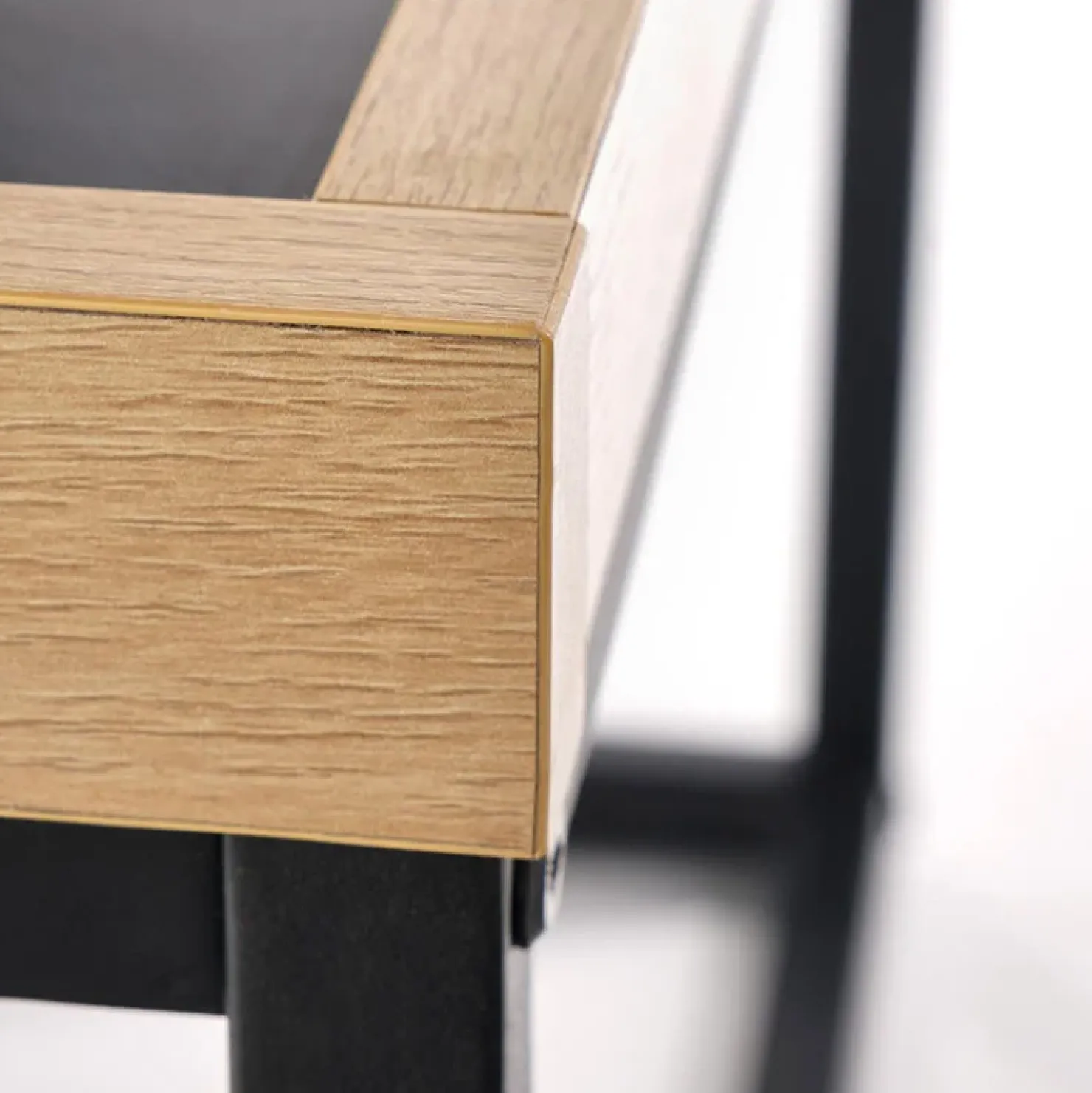 Garnero Arredamenti Tavolino da salotto industrial 100x60cm rovere nero Tammy Discount