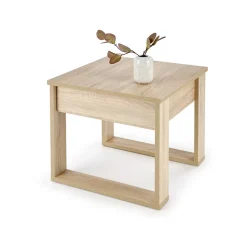 Garnero Arredamenti Tavolino da salotto moderno 60x52cm sonoma Libano Rovere Best