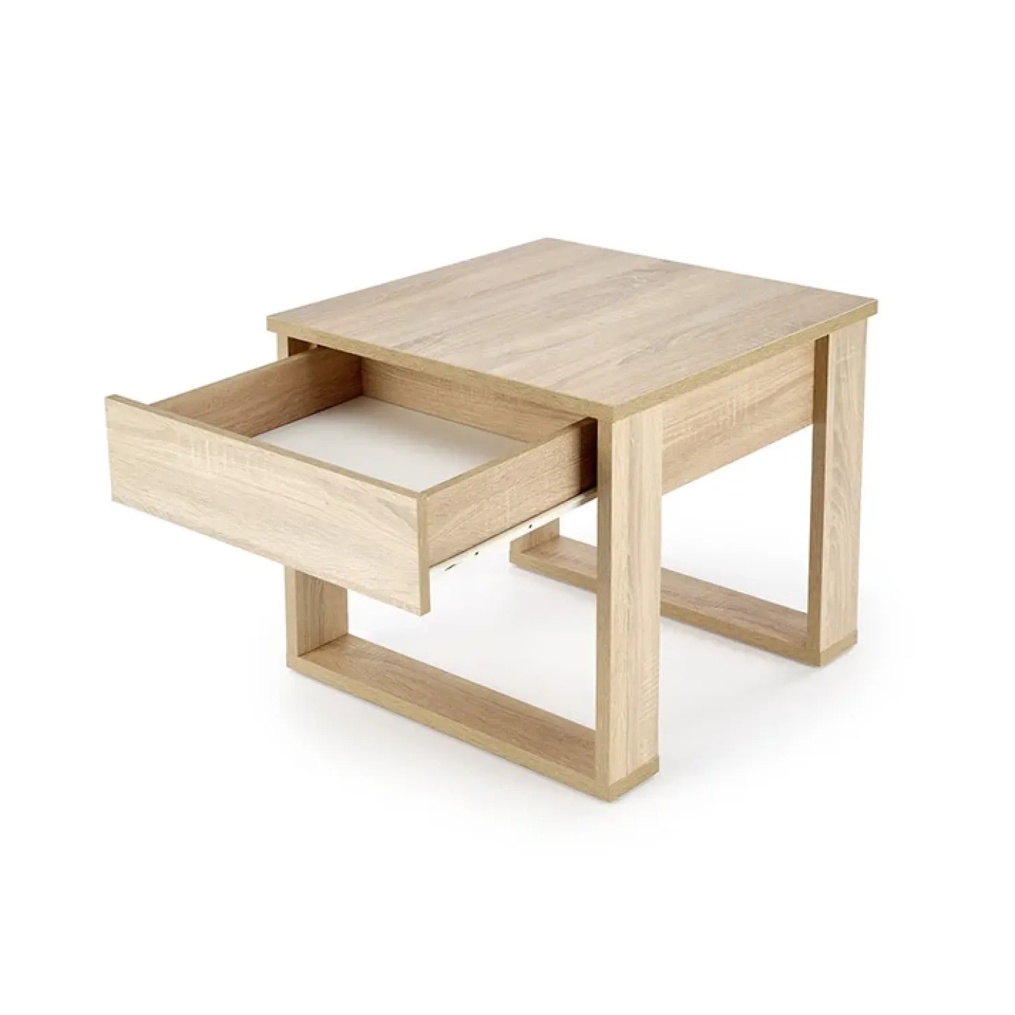 Garnero Arredamenti Tavolino da salotto moderno 60x52cm sonoma Libano Rovere Best