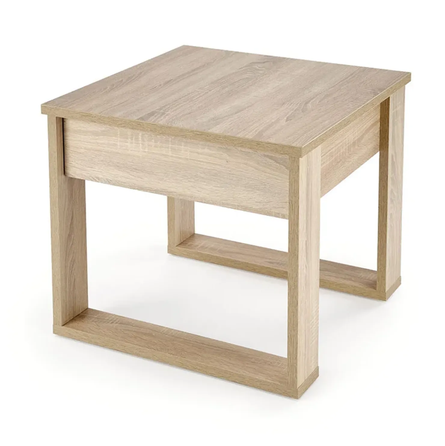 Garnero Arredamenti Tavolino da salotto moderno 60x52cm sonoma Libano Rovere Best