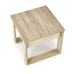 Garnero Arredamenti Tavolino da salotto moderno 60x52cm sonoma Libano Rovere Best